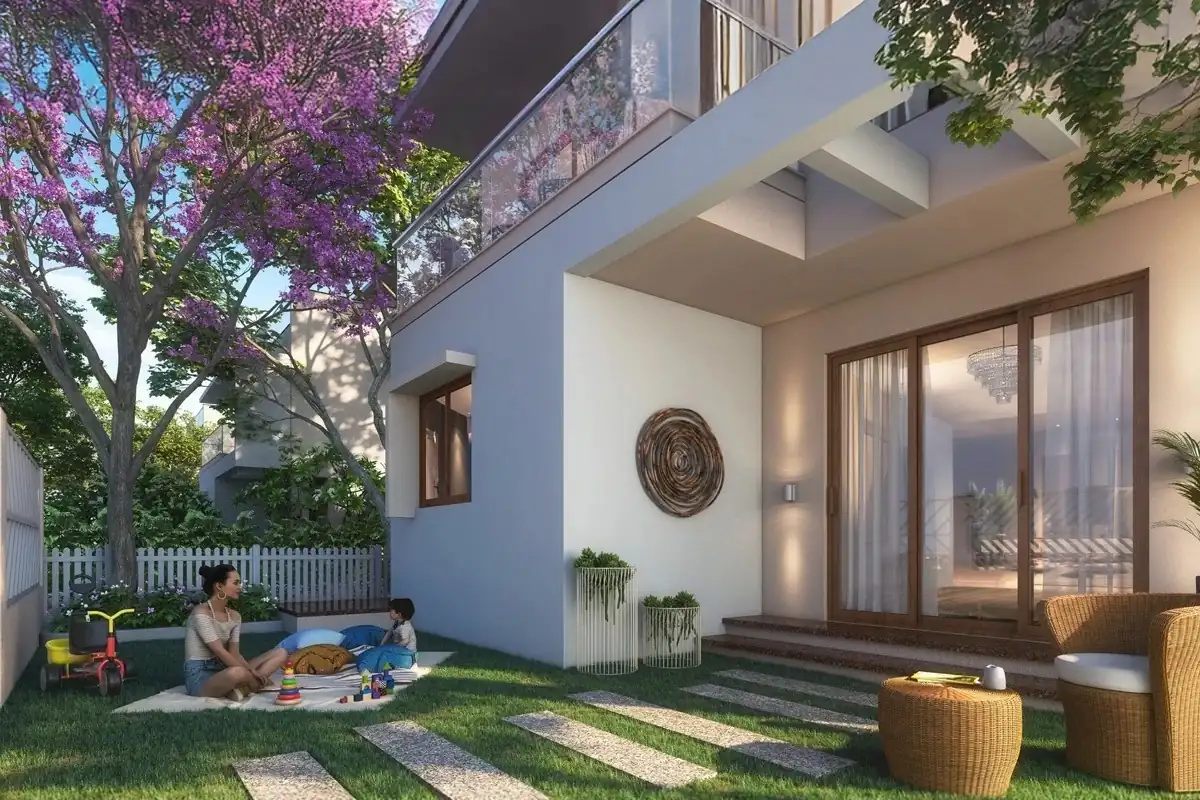 Private villa garden